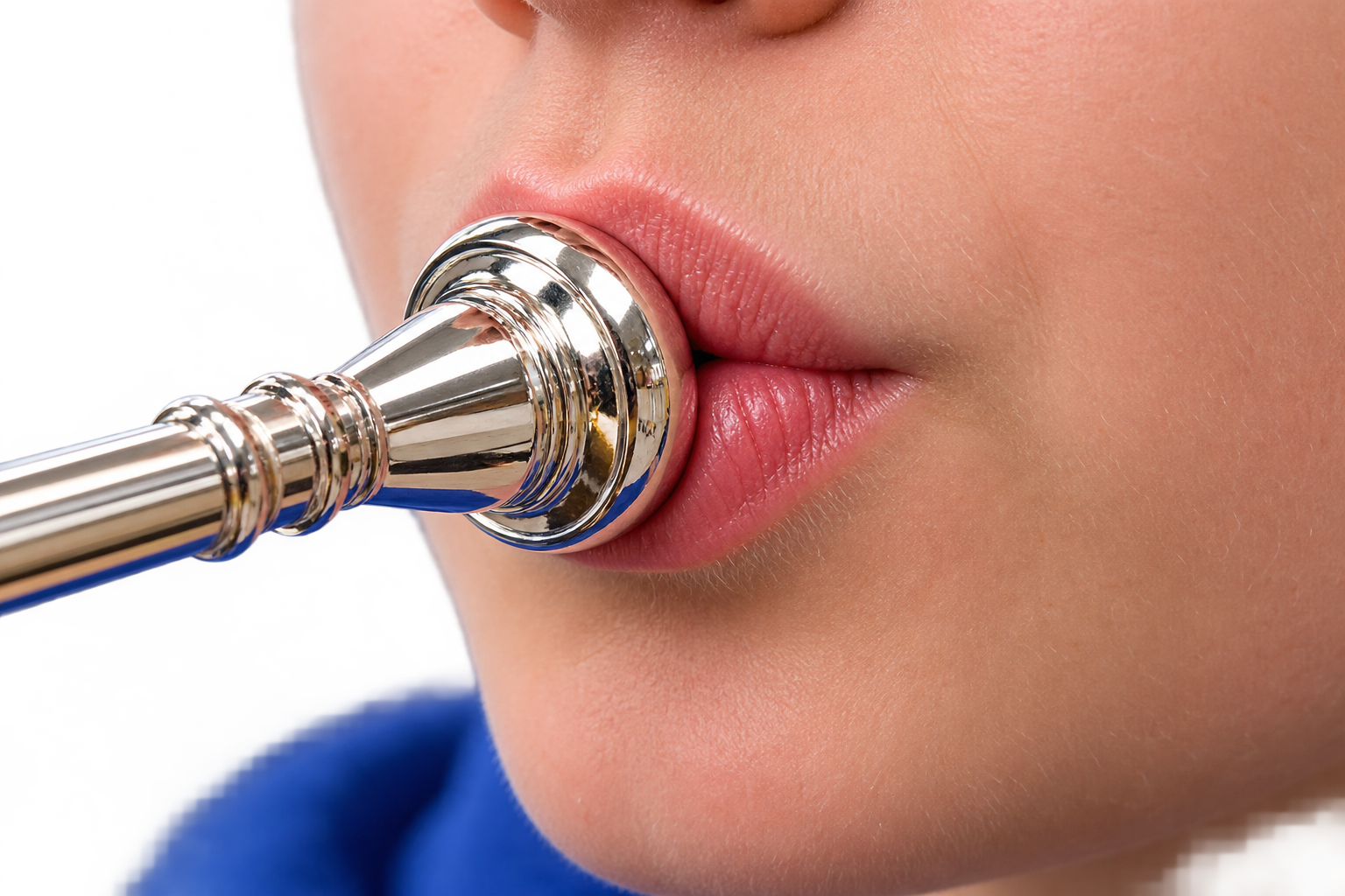 Lèvres sur une embouchure